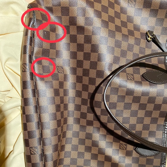 SOLD-Louis Vuitton Neverfull GM Damier Ebene - Picture 7 of 8